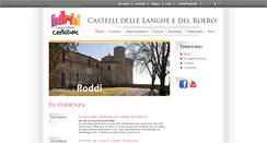 Desktop Screenshot of castellilangheroero.it