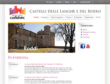 Tablet Screenshot of castellilangheroero.it